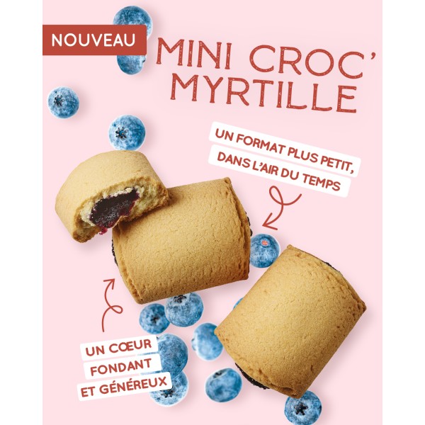 BISCUIT MINI CROC MYRTILLE