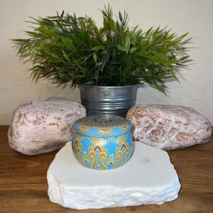 BOUGIE BOITE FER BLANC